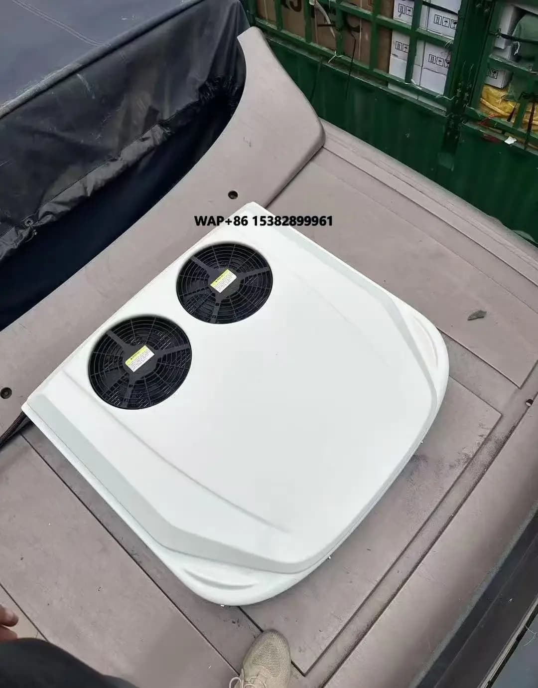 12V24V RV Camion Bus Condizionatore d'aria elettrico 48V Parcheggio di raffreddamento Doppio ventilatore Rotore Compressore 12volt Inverter aria condizionata