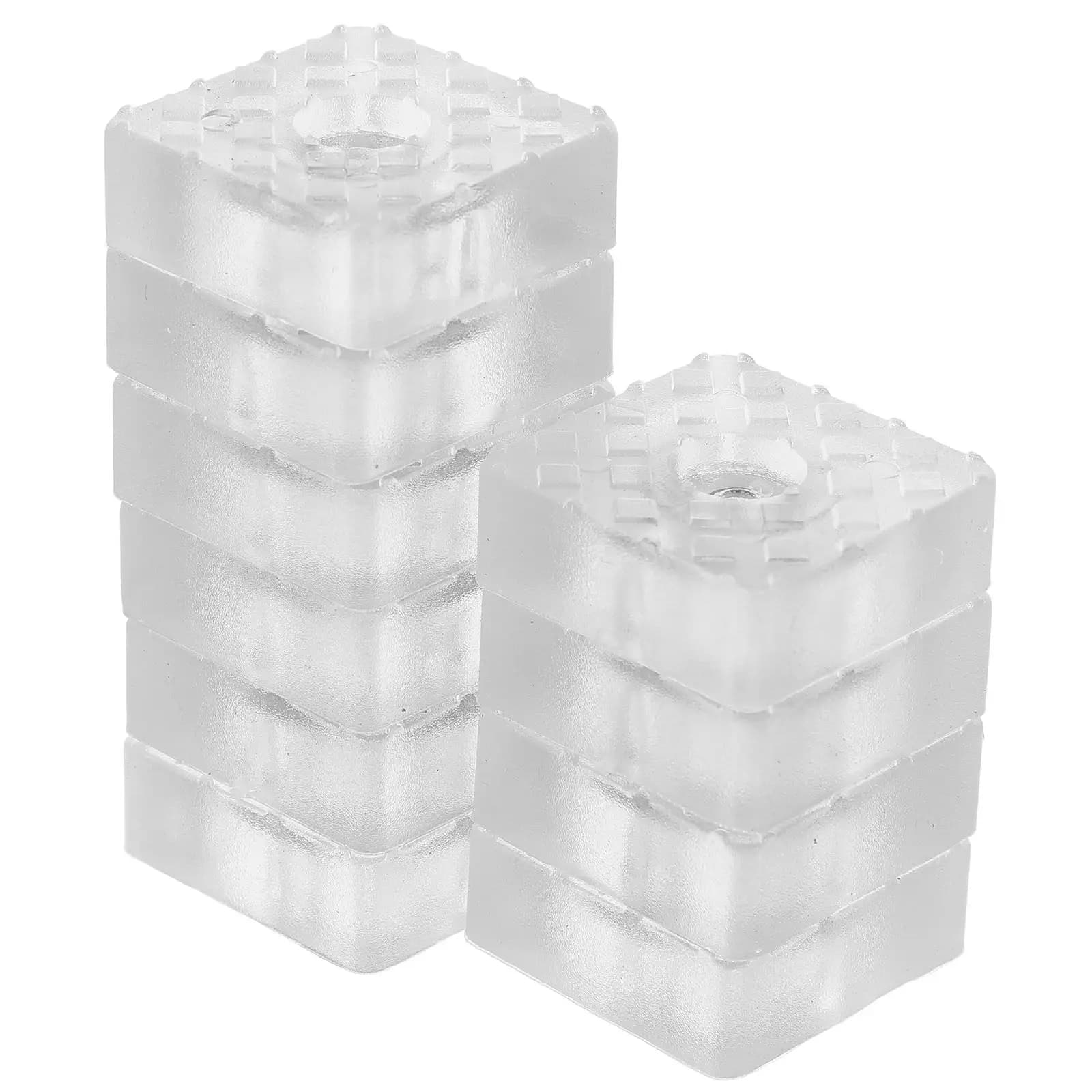10Pcs Soft Cushion Clear Rubber Furniture Protectors Non Slip Chair Leg Pads for Hardwood Floors Adhesive Bumper
