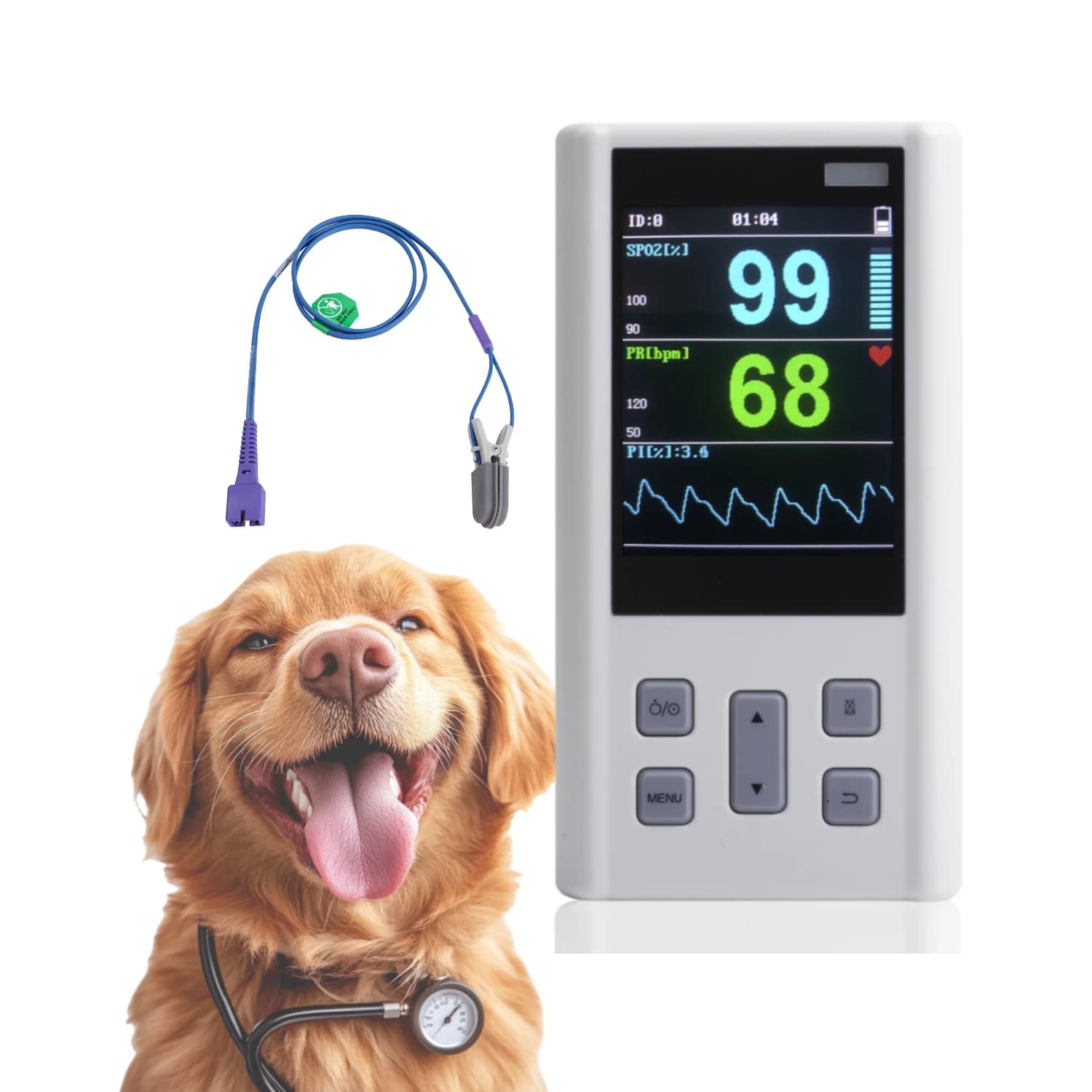 SPO2 Compact Monitor for Medical Grade Pulse Oximeter for Adult/neonate/Pediatric/Veterinary