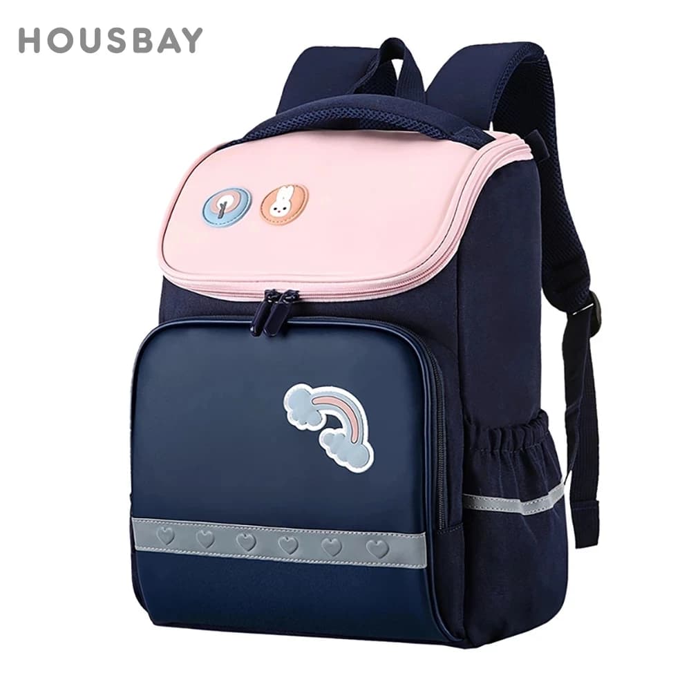 Kids Backpacks 6-12T Primary School Bags Cute Dinosaur Rainbow Design Girls Backpack School Waterproof Breathable