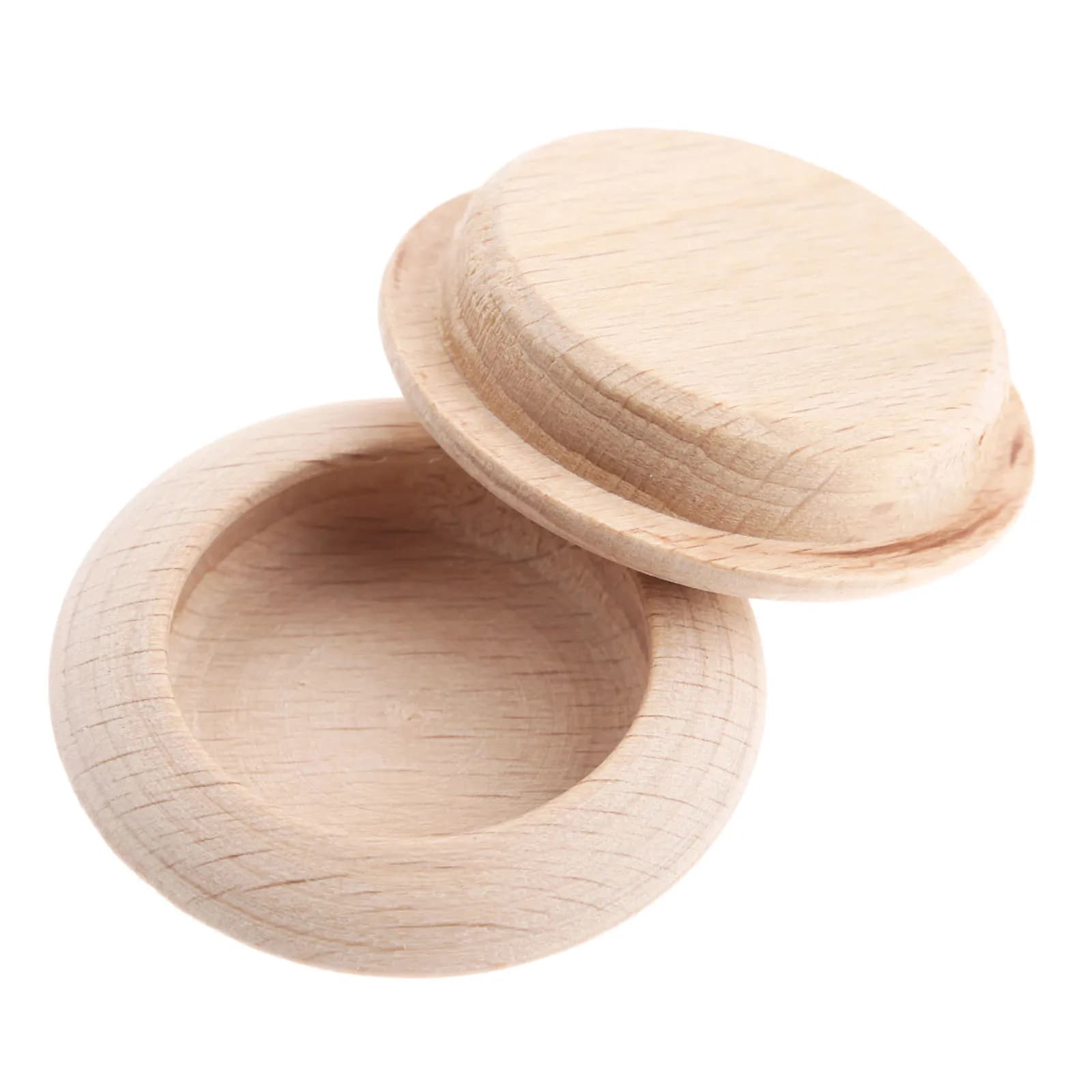 10 Pezzi Maniglie a Scomparsa in Legno, Maniglia per Mobili Moderna Minimalista per Cassetti, Armadi e Guardaroba, Accessori Hardware 43mm