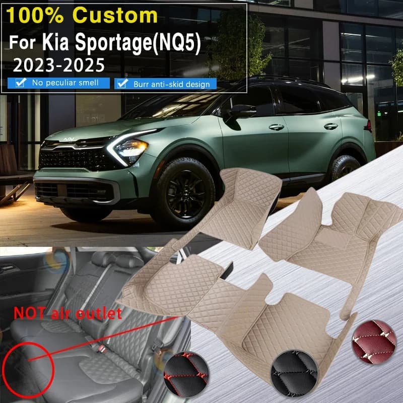 Tappetini per auto completi per Kia Sportage NQ5 2023 2024 2025 5eat Cuscinetti resistenti allo sporco Tappeti per auto impermeabili Tappetini per auto Tappeto Car Ac