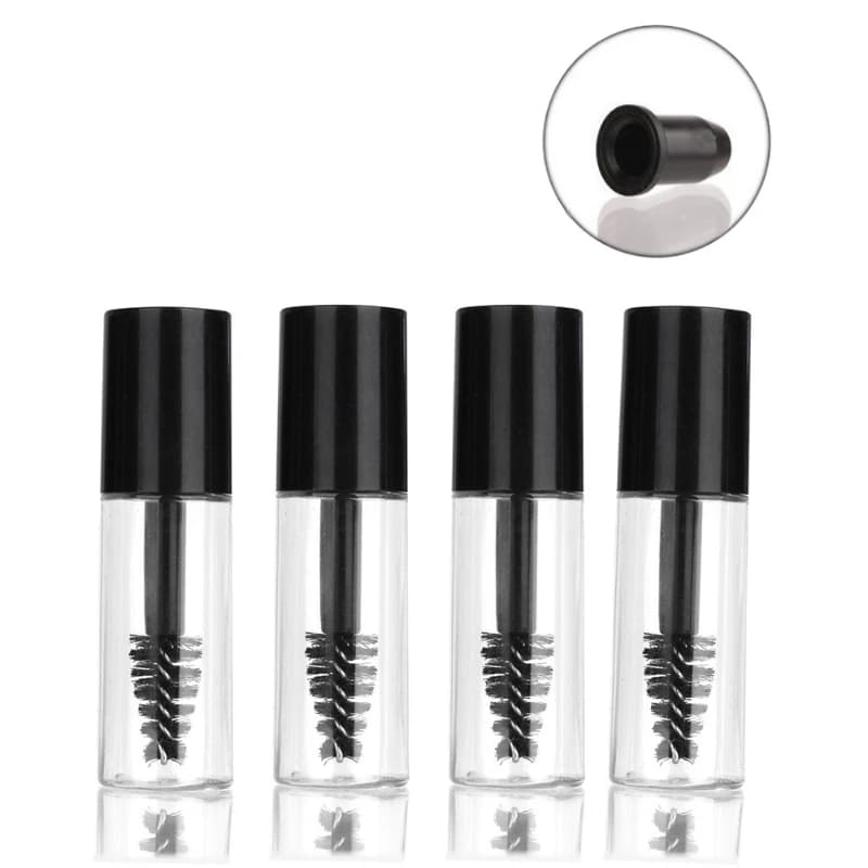 15/5PCS 1ml Empty Mascara Tube with Bottles For Eyelash Cosmetic Container Bottle Eyelash Reusable Mascara Mini Makeup Container