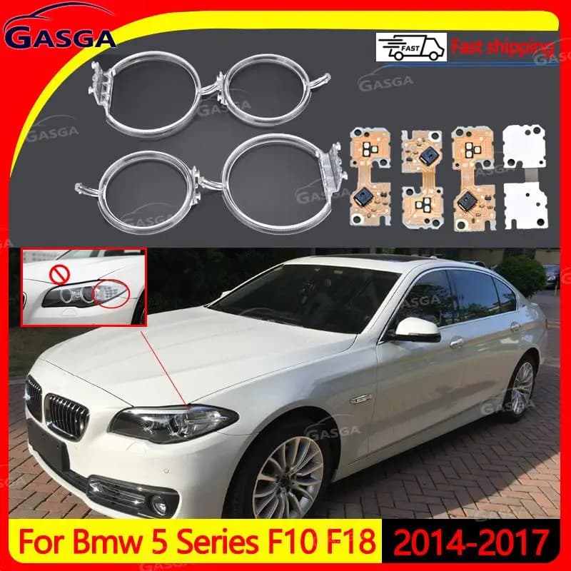 Per Bmw Serie 5 F10 2014-2017 DRL Faro Zavorra Chip Auto HA CONDOTTO Sorgente di Luce Chip Corsa Zavorra Angel Eye Luce Guida Striscia