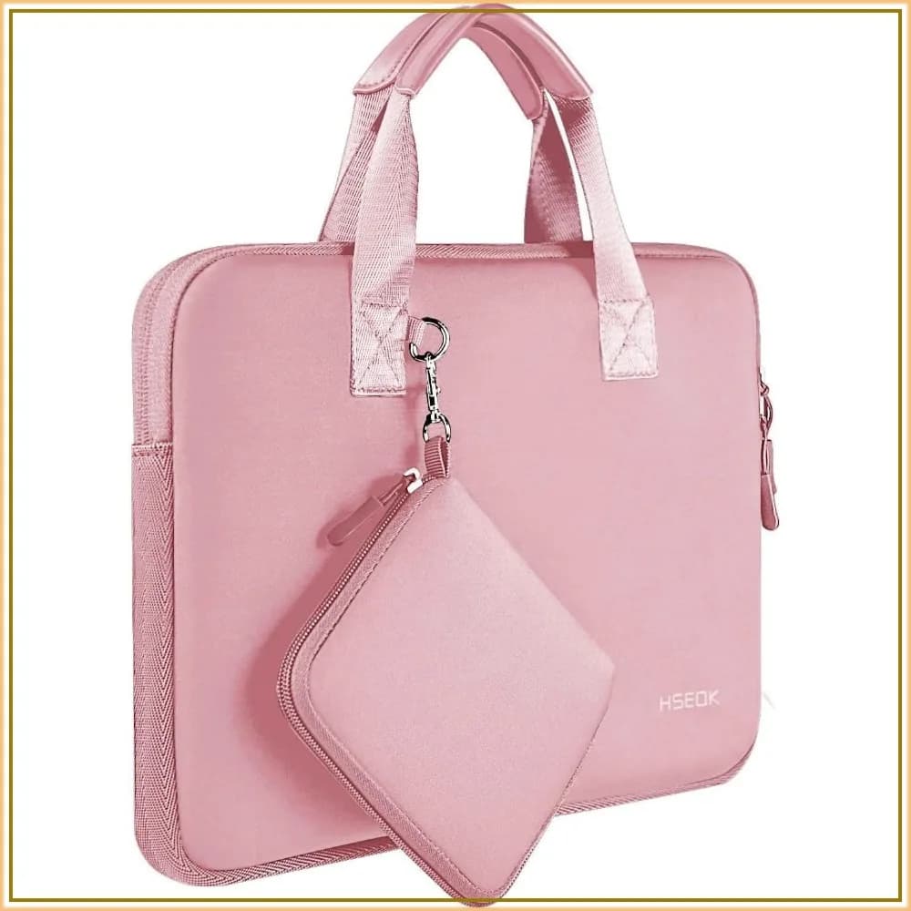 14 inch Laptop Sleeve with Small Case, Neoprene Computer Handbag for MacBook Pro 14, XPS 14 and Most 14 inch Notebooks