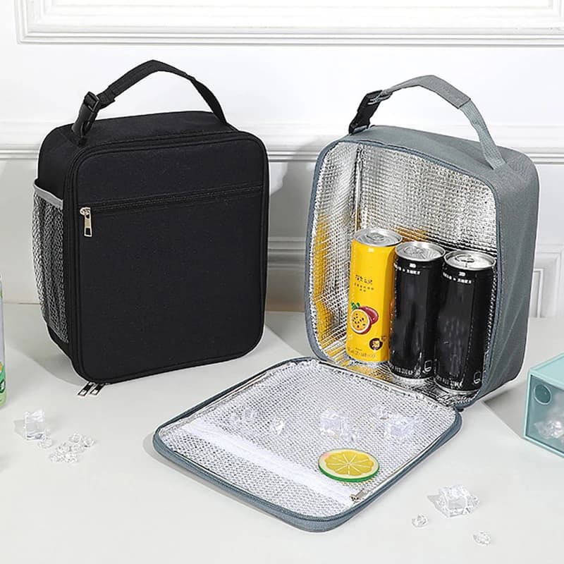 Borsa per il pranzo Tote Scatola isolata portatile Tela Termica Contenitore per alimenti freddi Scuola Picnic Uomo Donna Bambini Lunchbox da viaggio Tenere al caldo