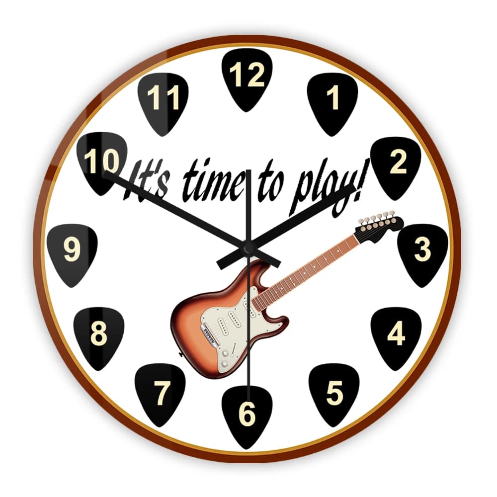 Orologio da Parete a Forma di Chitarra per Studio Musicale, Regalo per Chitarristi e Musicisti