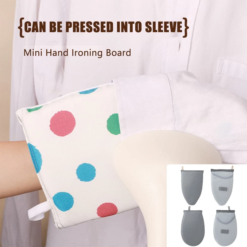2/1 Pezzi Guanto da Stiro Lavabile e Termoisolante, Mini, Anti-scottatura, per Ferro da Stiro Portatile, per Uso Domestico