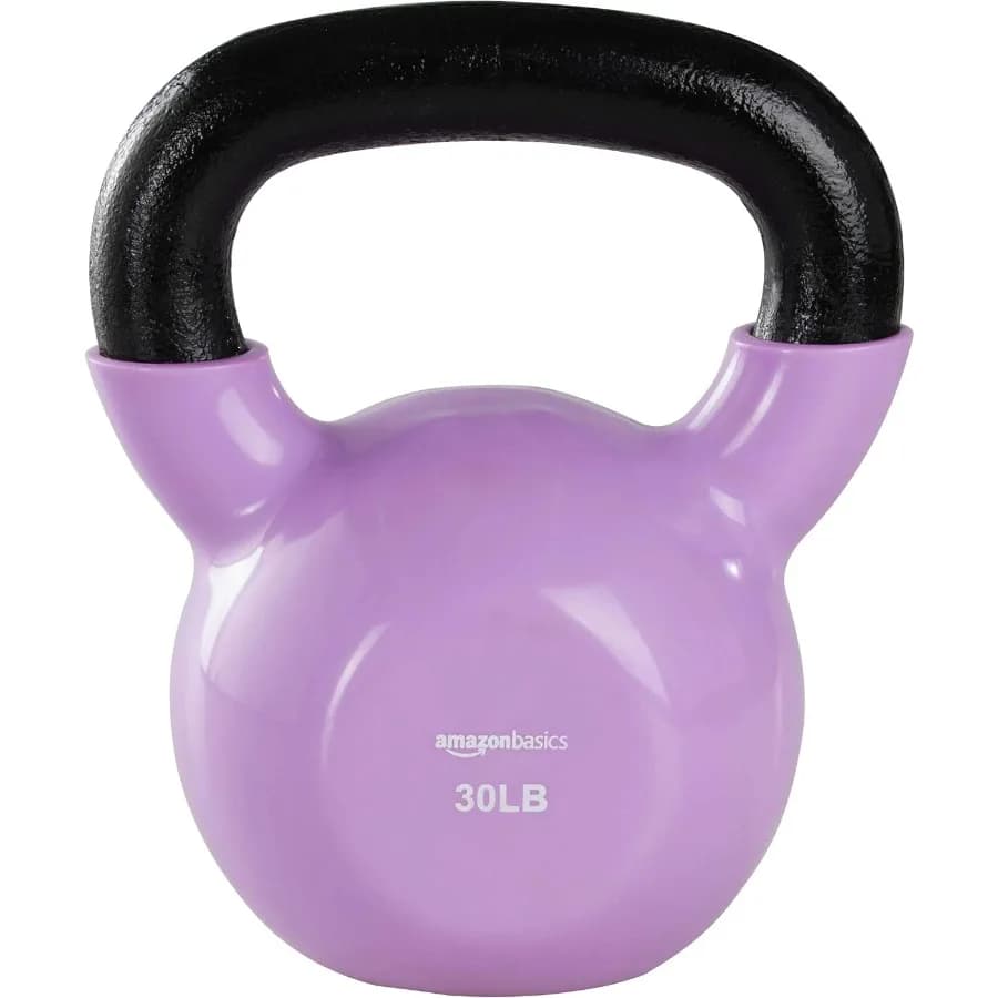 Basic Kettlebell basics for fitness training at home gym: weighted and durable exercise equipment with smooth coated surface Ideal for