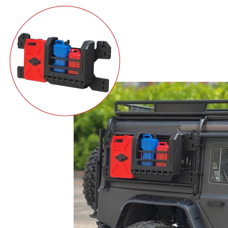 1Set Kit Serbatoio Carburante di Ricambio per MJX West H8H RC Crawler PLA Stampato Serbatoi Olio Telaio di Protezione Cassetta Degli Attrezzi Modello Auto Parti Decorative