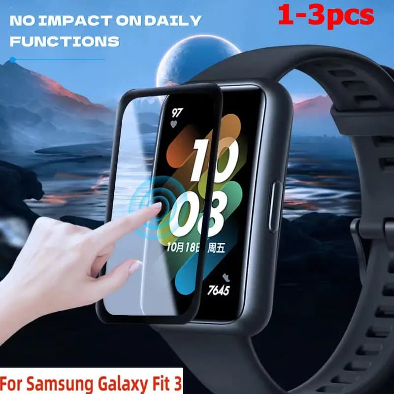 1-3 pezzi protezione schermo per Samsung Galaxy Fit 3 Smartwatch schermo curvo per Samsung Galaxy Fit 3 pellicola protettiva accessori