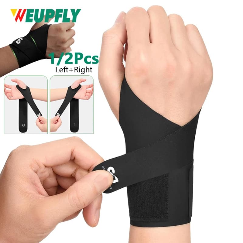 1/2PCS Supporto per tutore per polso per sollievo dal dolore del tunnel carpale, elastico ultra sottile per strappo, polsini ulnare Polso ripetitivo