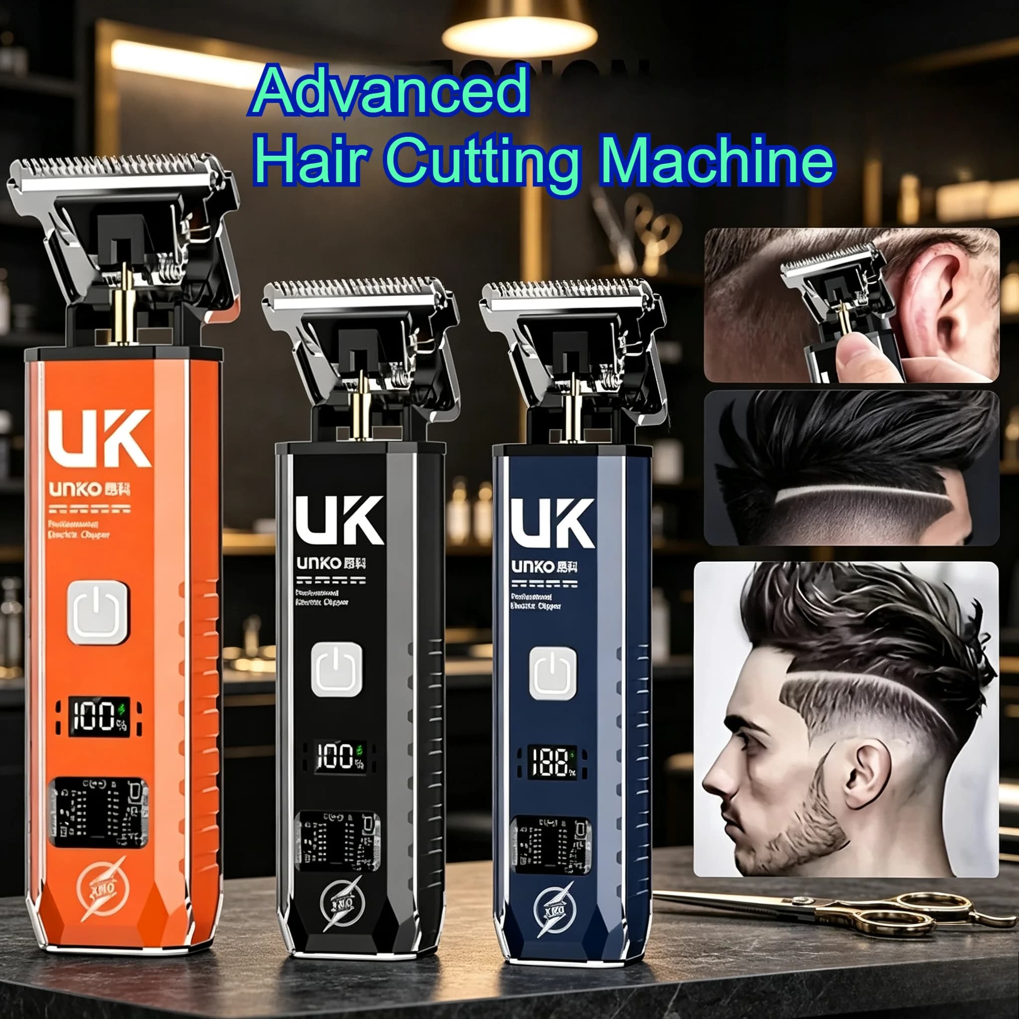 NEW 2026 Vintag Men's Electric Hair Clipper Beard Trimmer Rechargeable Hair Cutting Machine T9 Hair Trimmer Boyfriend Gift