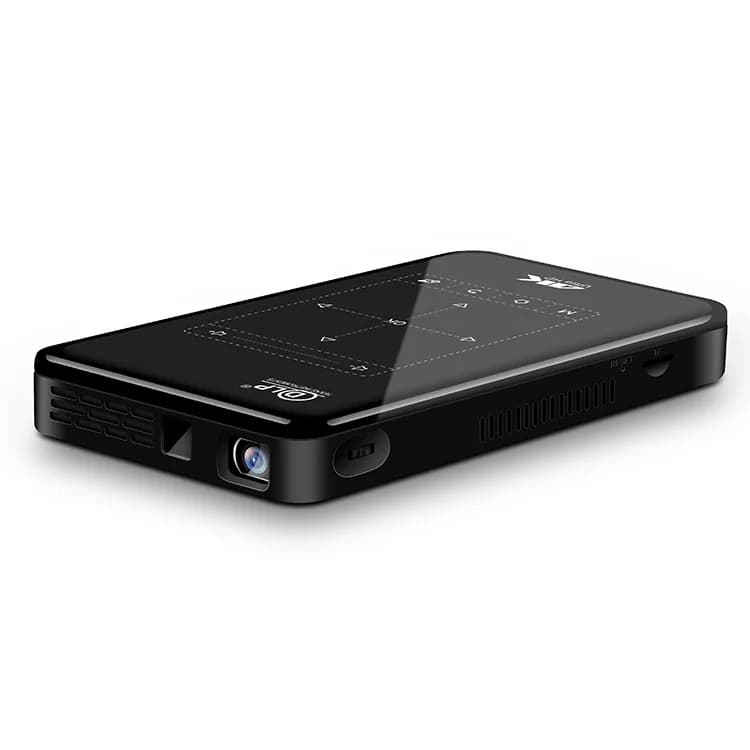 P09 II 4K LED DLP Mini proiettore portatile Android 9 5G WIFI BT Proiettore con batteria da 4000mAh WVGA 854 + 480 Proiettore con messa a fuoco manuale