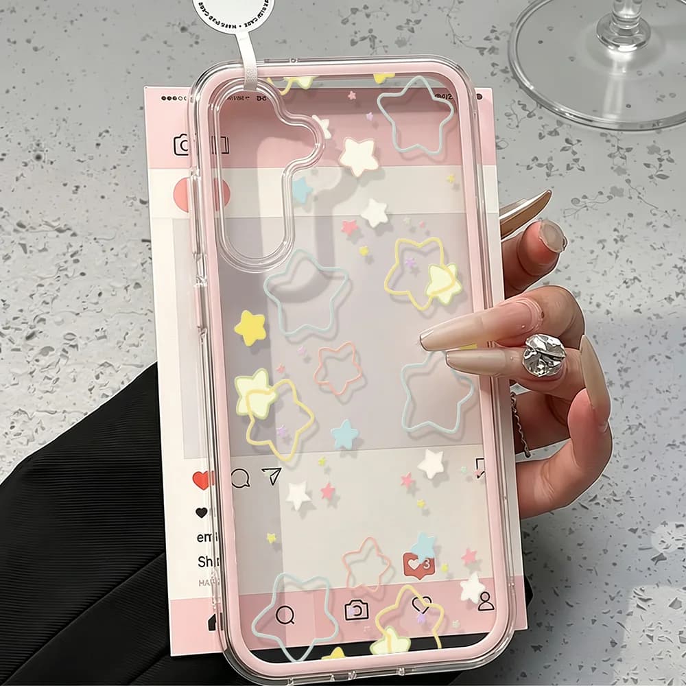 Custodia Trasparente 2 IN 1 per Samsung A57 5G, Galaxy A56 A55 A37 A36 A35 A16 A17 A53 A54 5G A34 S26 S25 S23 S22 Ultra S24 Plus Funda