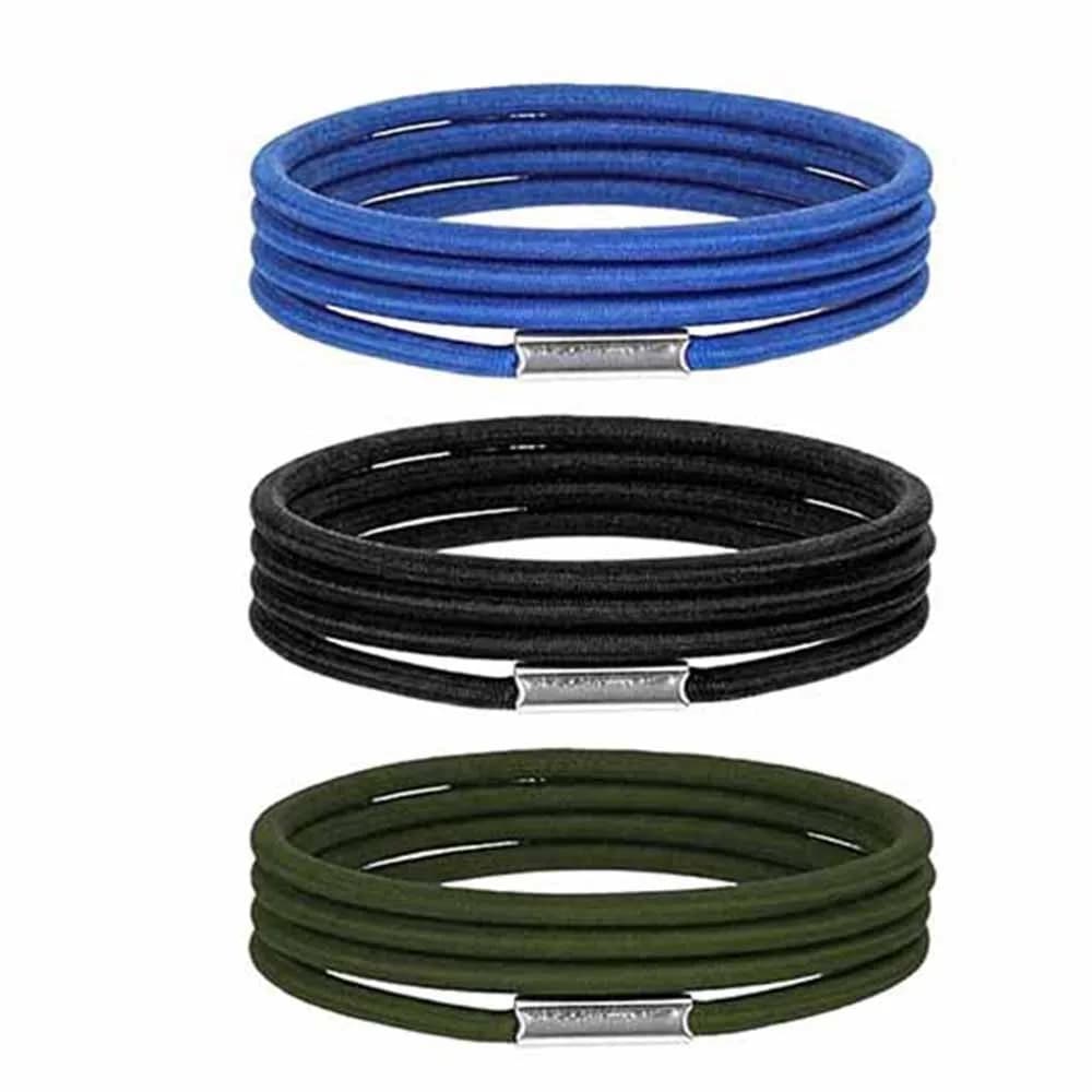 Set di 3 Elastici Colorati Riutilizzabili per Pattumiere, Fasce Elastiche Regolabili in Gomma per Sacchi della Spazzatura, Uso Domestico