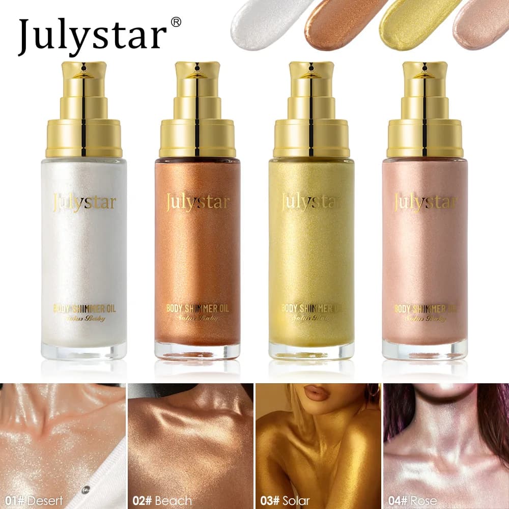 30ml Shimmer Highlighter Natural Skin Brightening Glossy Makeup Glitter Highlight Create Stereoscopic Shiny Complexion Cosmetic