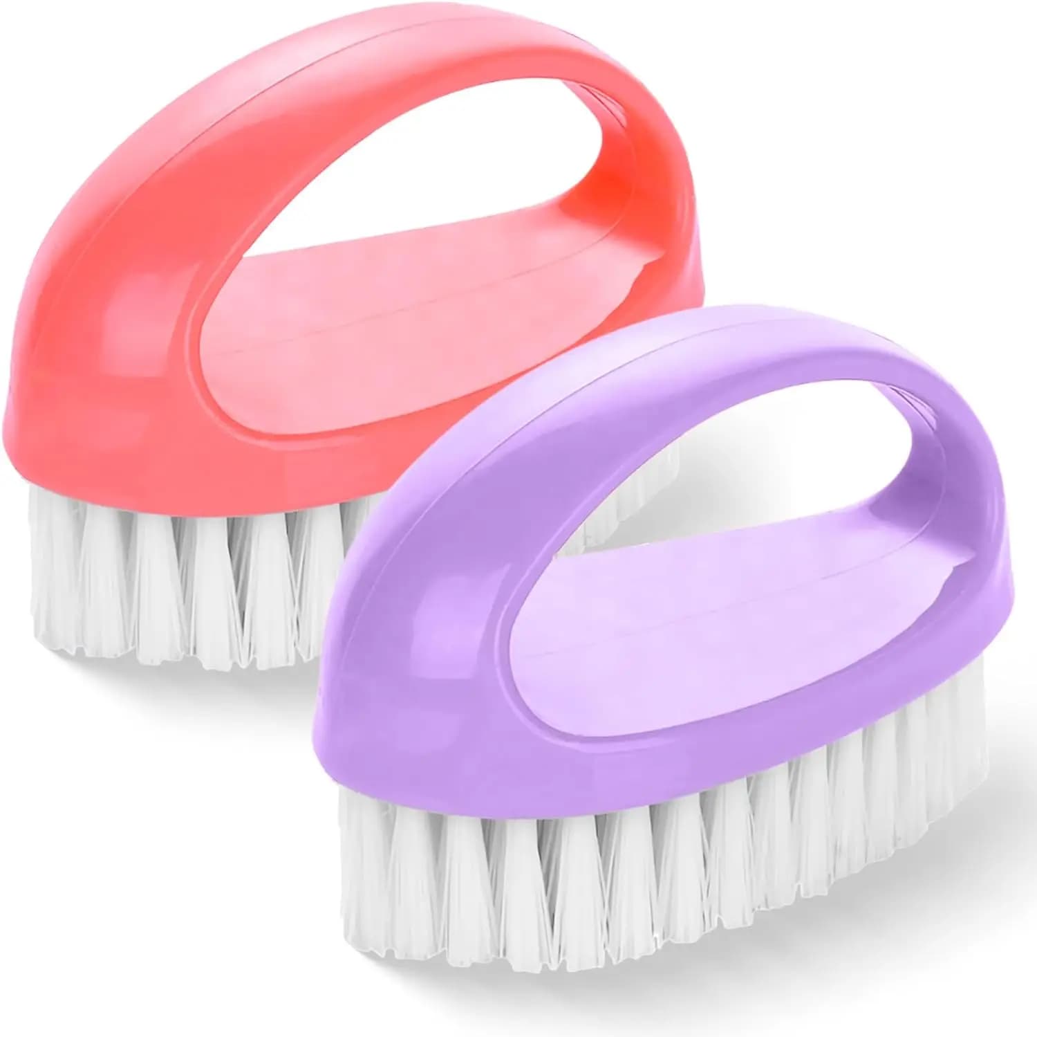 Set di 2 Spazzole Piccole per Pulizia, Spazzole Resistenti con Setole in Nylon Rigido per Cucina, Bagno e Scarpe
