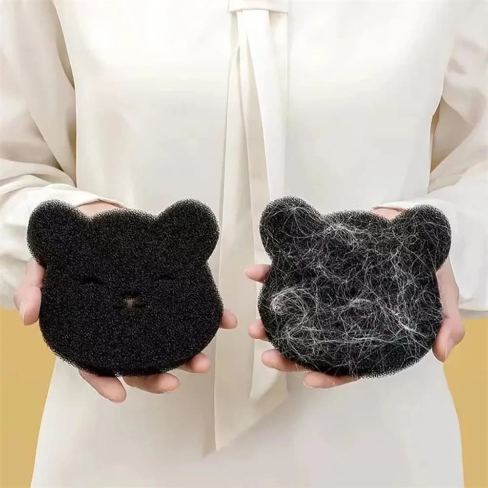 4Pcs Laundry Ball Washing Hine Lint Catcher Bear Shape Pet Remover Reusable Clothes Sofa Cat Dog Hair Cleaning Sponge