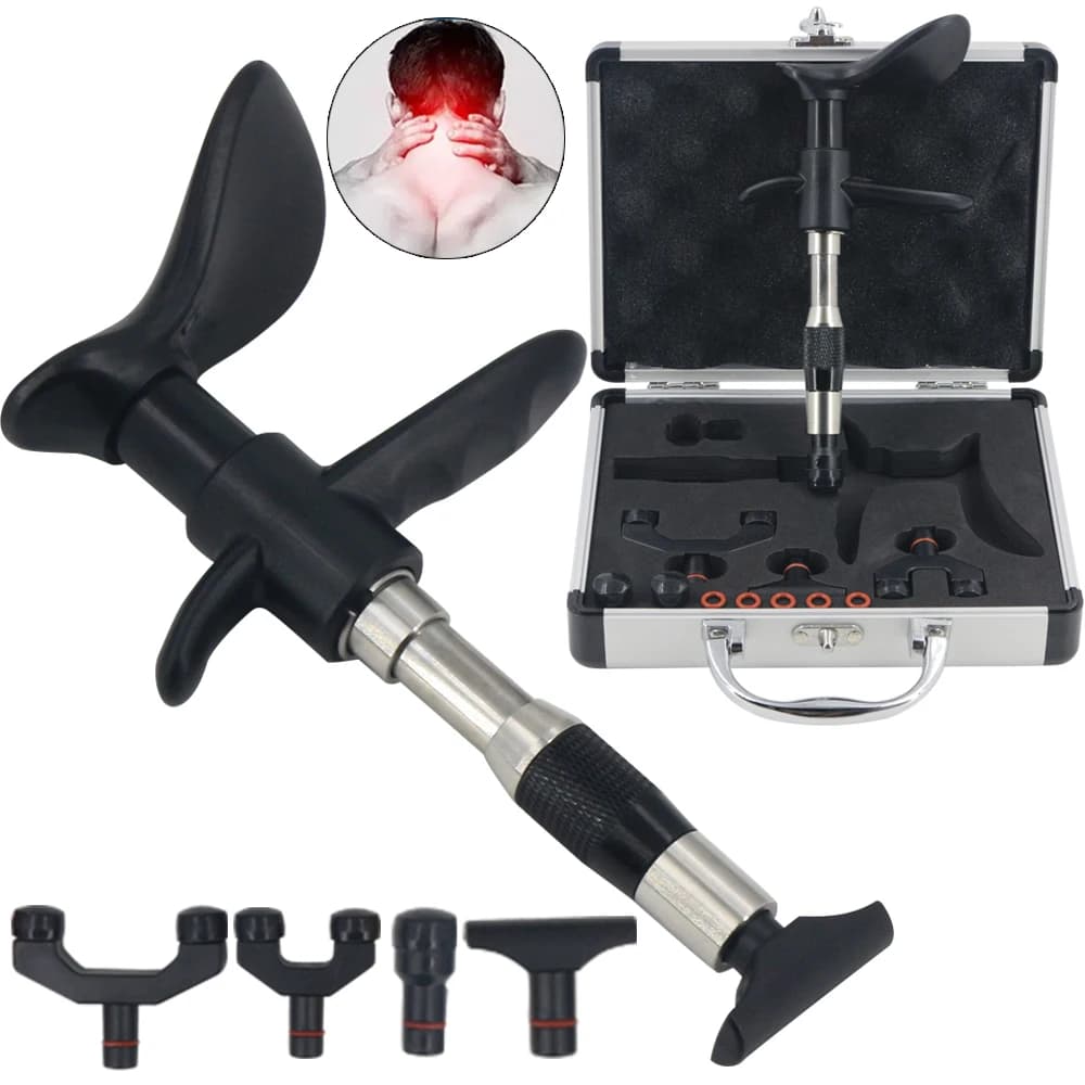 300N Chiropractic Adjustment Tool, New Spinal Correction Massage, 10 Level Vertebral Column Massage Gun, Body Relaxation Corrector
