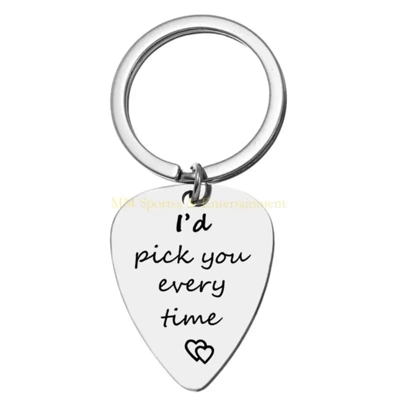 31be metal ukulele scelte portachiavi a sospensione con lettere anello picks per chitarra per basso mediatore accessori per