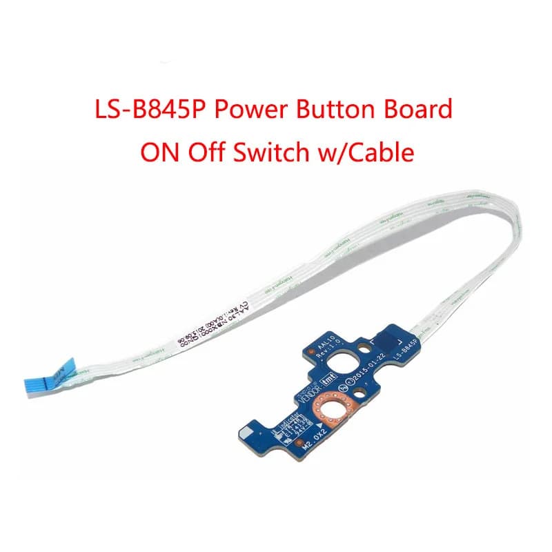 LS-B845P ON Off power button circuit breaker with cable replacement for Dell Inspiron 17 5755 5758 5759 5455 T2CVC 0 T2CVC