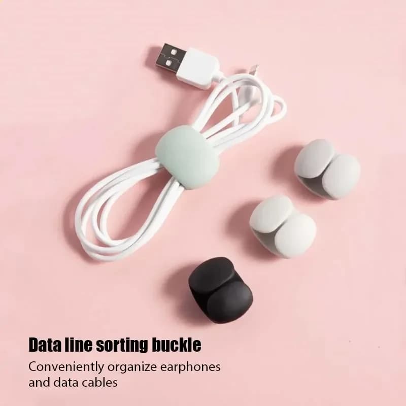 Clip per organizer per cavi Supporto per cuffie per cavo per mouse Supporto per caricabatterie USB Avvolgicavo Organizzatore ordinato per scrivania Protezione per cavo metallico