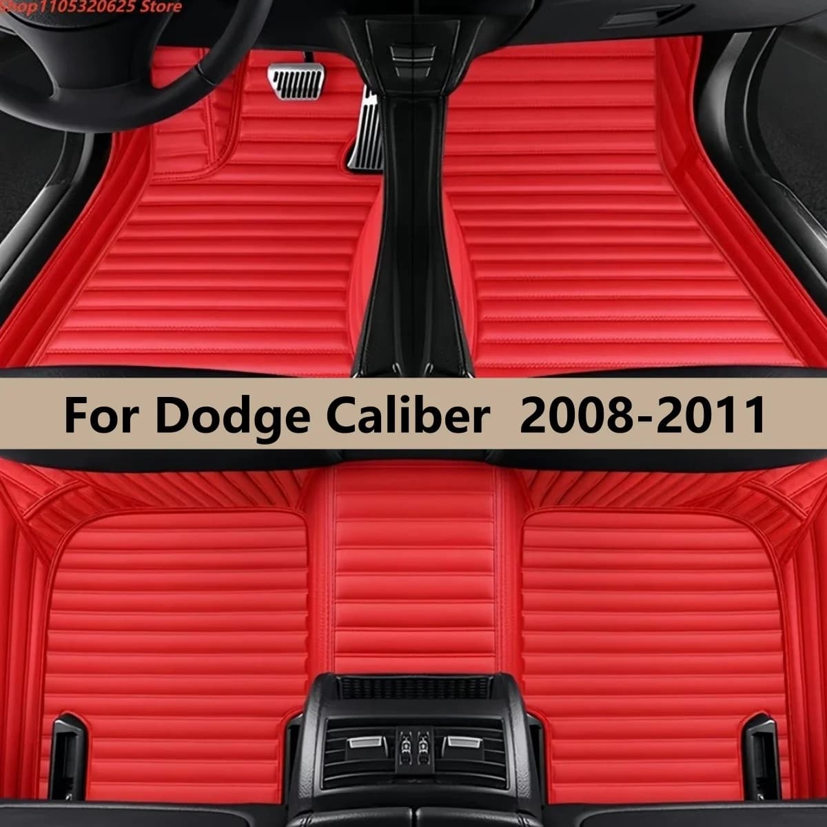 Custom Car Floor Mats Fit For Dodge Caliber 2008 2009 2010 2011 Car Leather Carpet Pads Full Set Foot Matts Rugs