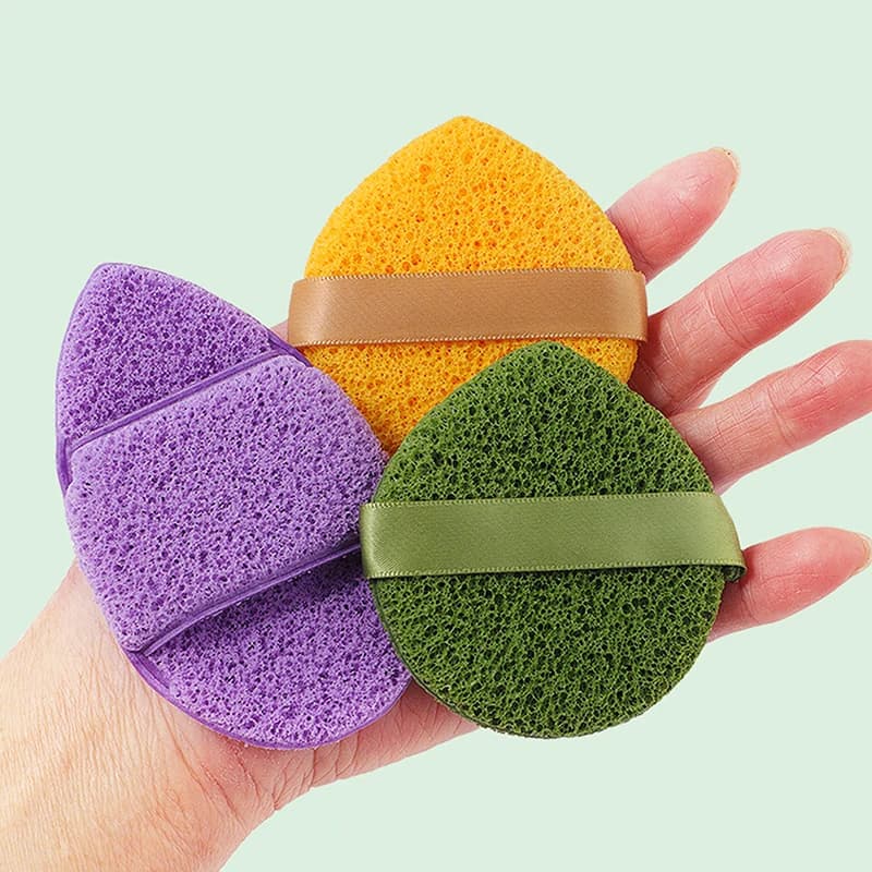 Nuovo Set di 3 Spugne Detergenti per il Viso, Delicate sulla Pelle, a Rapida Schiuma, per Pulizia Profonda e Igienica, Strumento per la Cura della Pelle del Viso