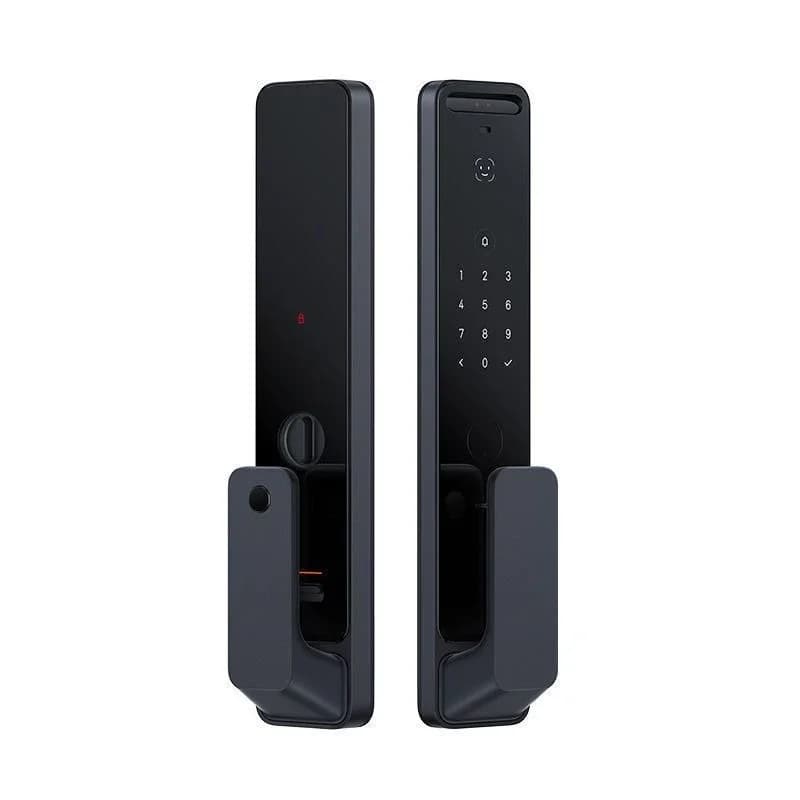 Serratura intelligente con riconoscimento facciale e impronta digitale, blocco automatico antifurto con password.