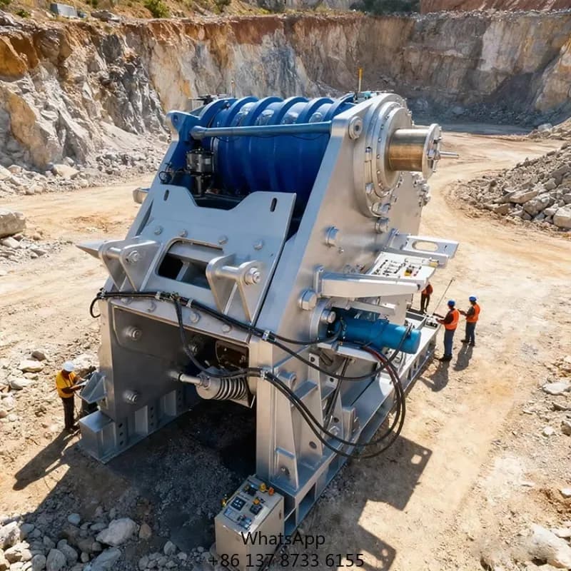 Concrete Aggregate Super Tool DLEV Jaw Crusher Hydraulic Adjustment Automatic Lubrication 155 1500t H No Foundation Needed