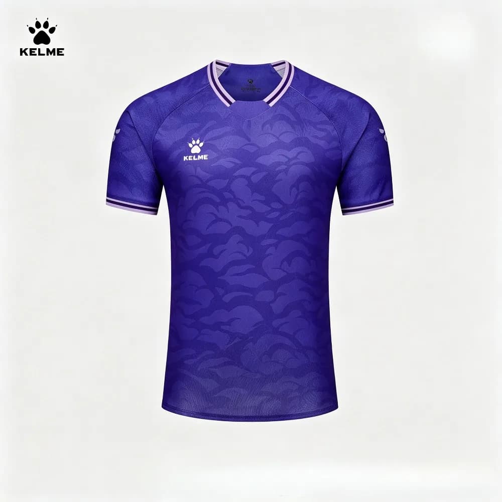 KELME New Summer Men’s Ice Silk Short-Sleeve Quick-Dry, Non-Sticky Professional Sports T-Shirt with Moisture-Wicking and Rapid