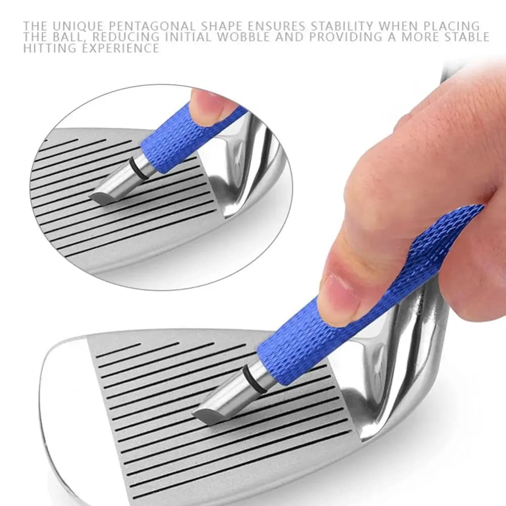Pulitore per Teste di Mazze da Golf in Lega di Alluminio, Strumento Portatile Antiscivolo per la Pulizia delle Scanalature, Migliora il Controllo della Palla