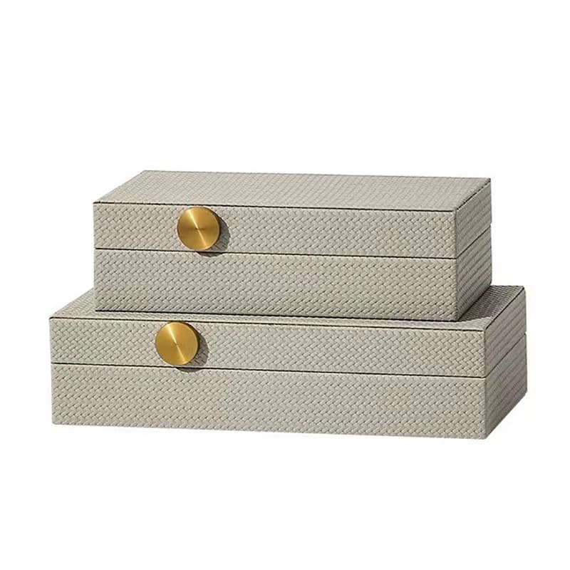 Piccolo portagioie in pelle per donna anello bracciale orecchini portagioie organizzatore collana Display accessori portatili Storage