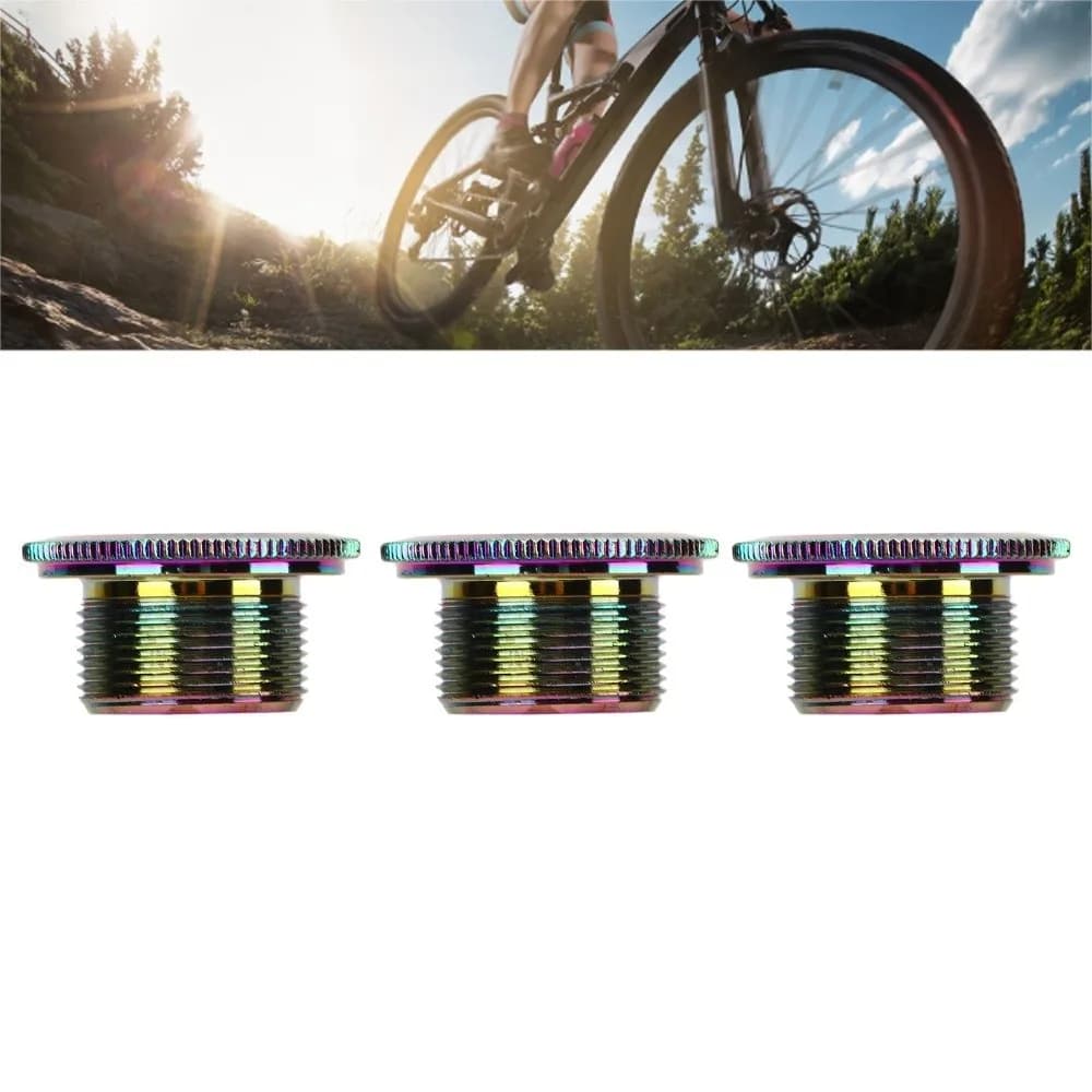 3 viti per manovella M19 da 19 mm in lega di alluminio, leggere, per mountain bike, facili da installare.