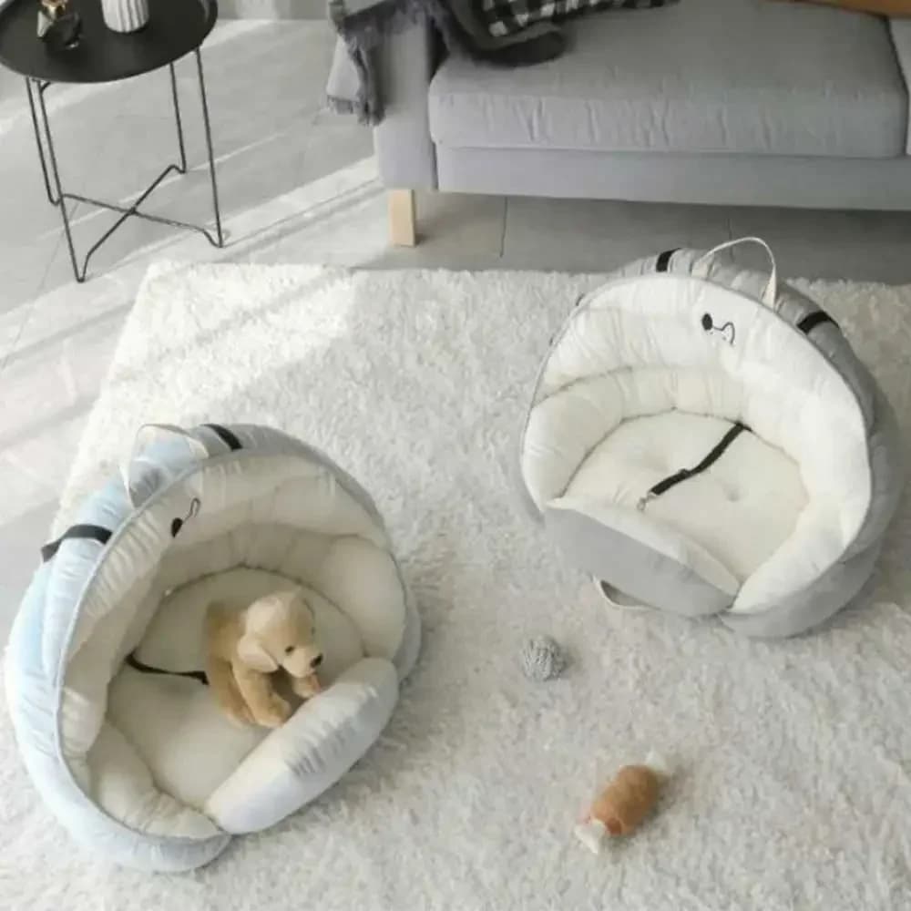 Per il letto del cane Trasportino per animali domestici Cuscino di sicurezza per auto con cintura di sicurezza Borsa per cuccioli di gatto Borsa per cestino per il trasporto sicuro e viaggi all'aperto