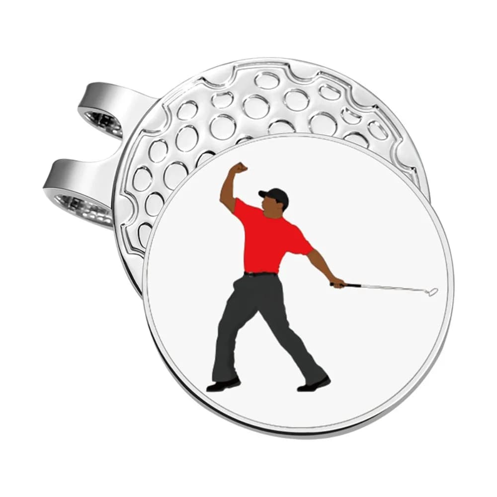Clip Magnetici per Cappelli da Golf, Marcatore di Posizione, Decorazione Trendy con Motivi da Golfista, Clip per Cappello da Golf per Amanti del Golf