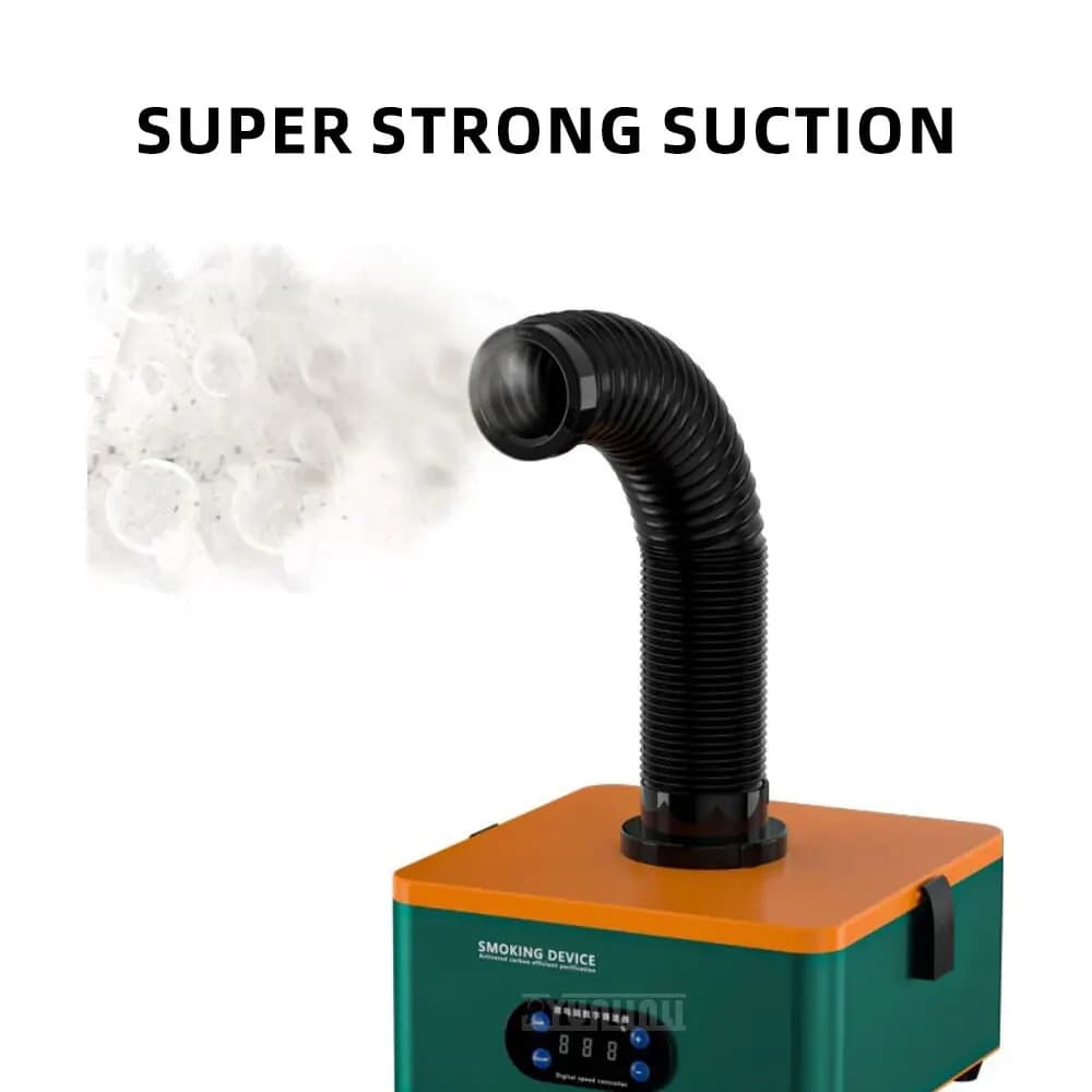 Detachable Activated Carbon Fume Extractor Smoke Absorber for Circuit Board Soldering Welding Smoke Purification Equipment
