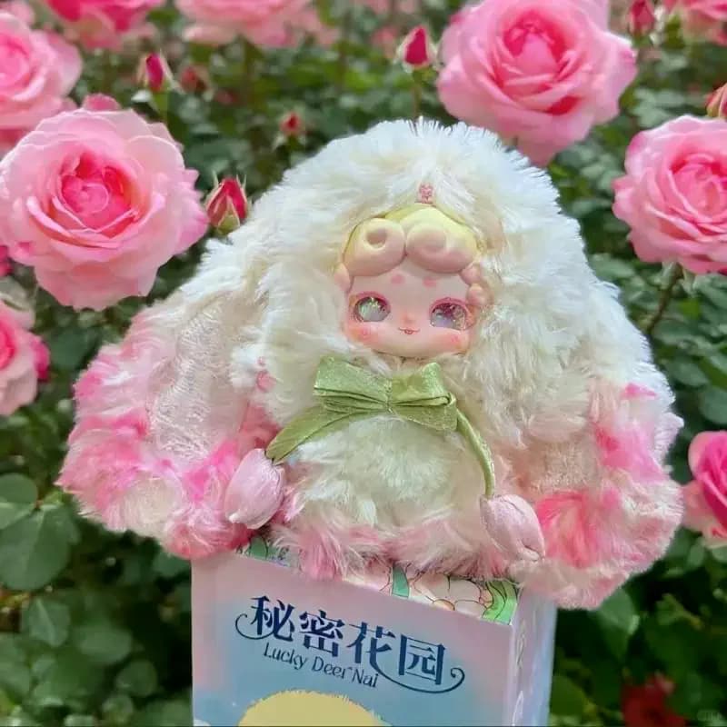 Nuova Lucky Deer Nai Good Night Bunny Secret Garden Blind Box Bambola di Peluche, Statuetta, Giocattolo, Ornamento, Sorpresa, Giocattoli da Collezione, Regali