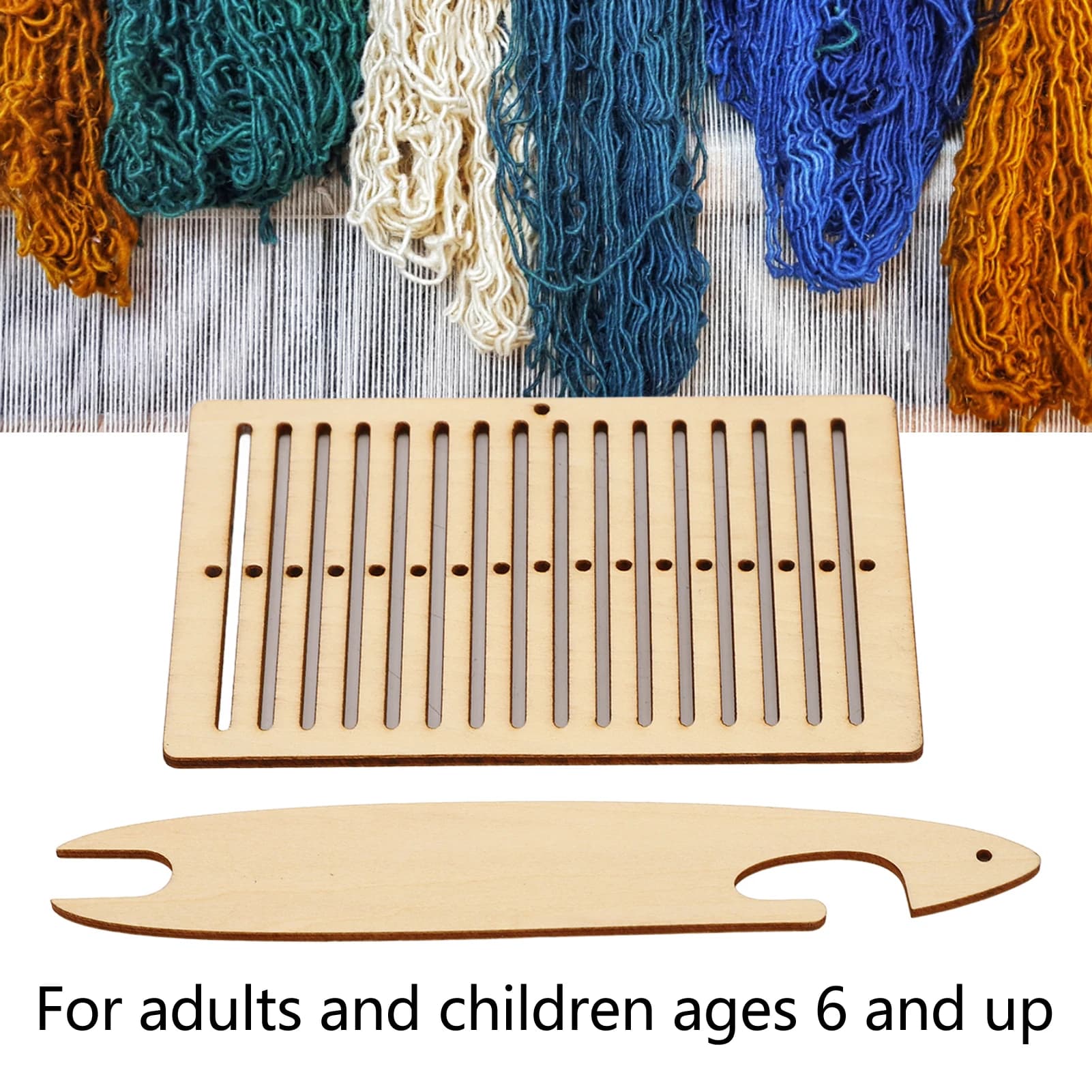 Kit per tessitura a mano facile da installare, favorisce la coordinazione occhio-mano, migliora la concentrazione, per la casa