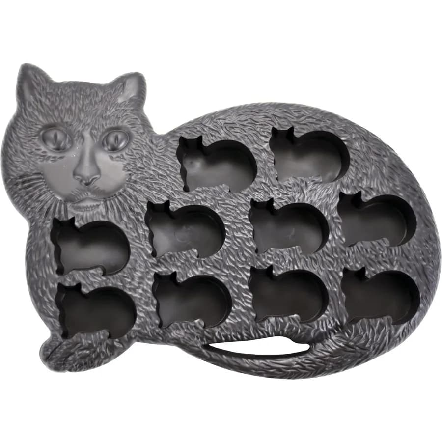 Vassoio per cubetti di ghiaccio per gatti - Purr-fect per gli amanti dei gatti Divertente stampo replica di animali per le feste rende 10 cubi carini lavabili in lavastoviglie