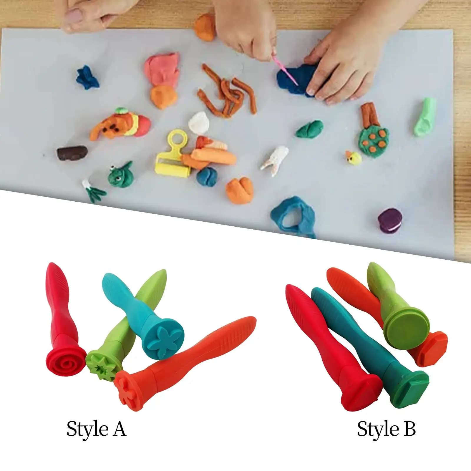 4x Kids Stamp Set Learning Educational Tool Fun for Learn Props Children