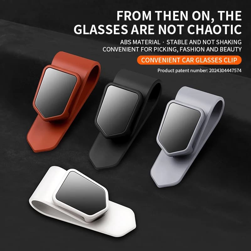 Clip per vetro per auto, visiera parasole, supporti per occhiali da sole, occhiali per auto, porta biglietti, accessori universali per auto