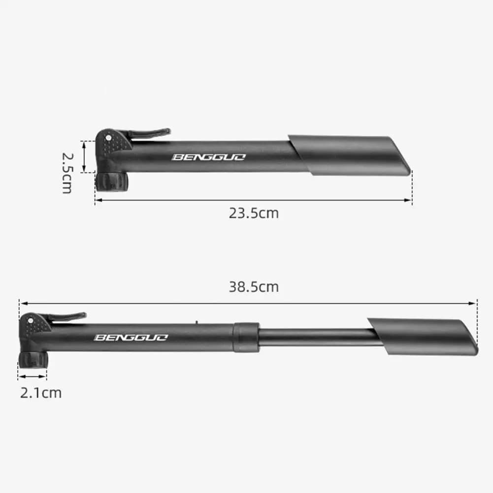 Pompa da bicicletta Pompa da mountain bike flessibile professionale 80PSI Piccola pompa da bici MTB Forniture per biciclette