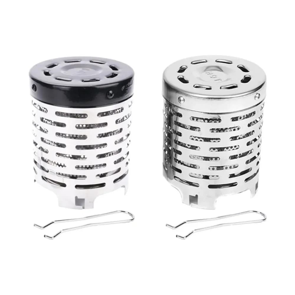 Tent heater with heating cover for camping steel gas stove