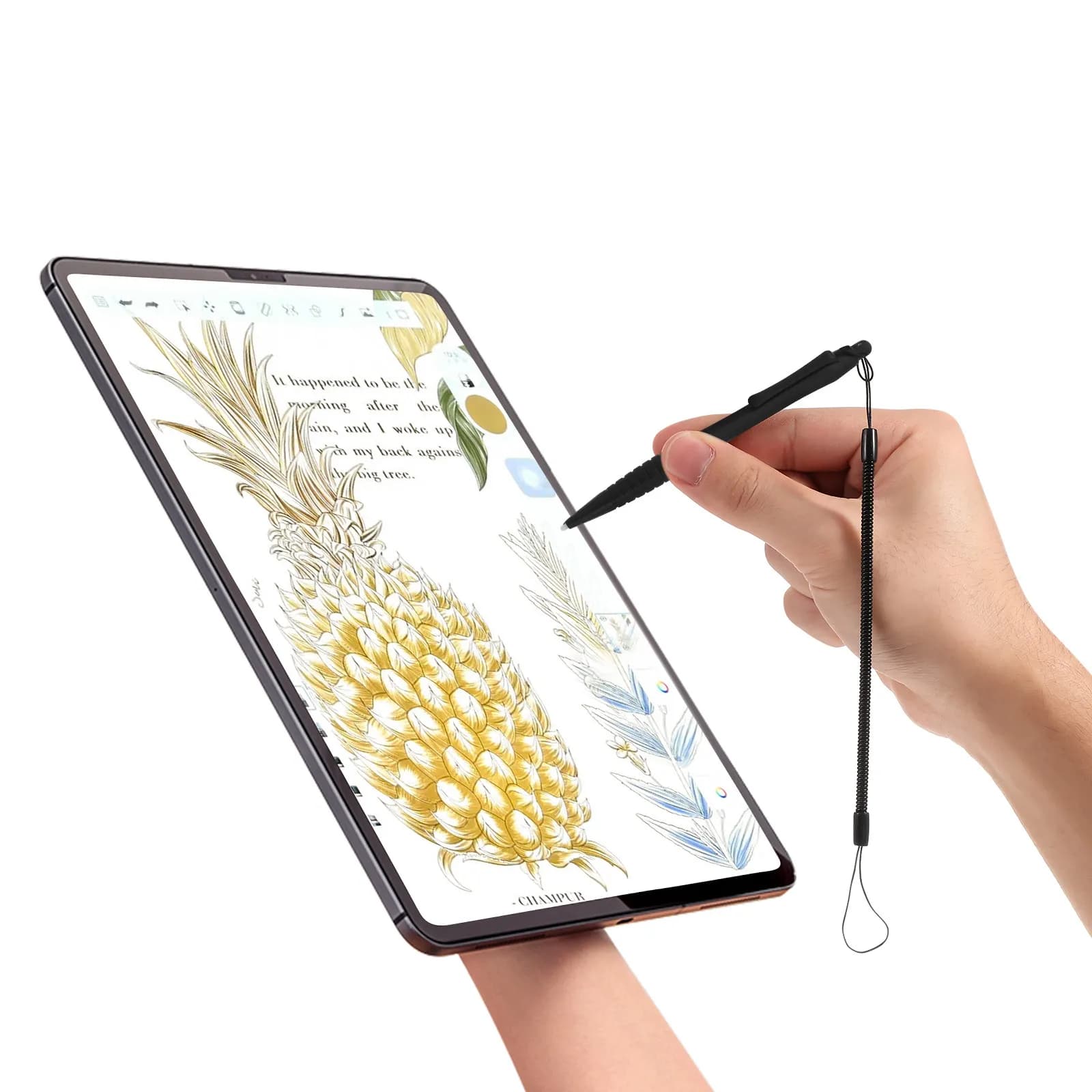 Penna stilo resistiva per touchscreen, 3 pezzi, punta in ABS antigraffio, scorrimento fluido, per scrittura, disegno, tablet, laptop, macchina POS