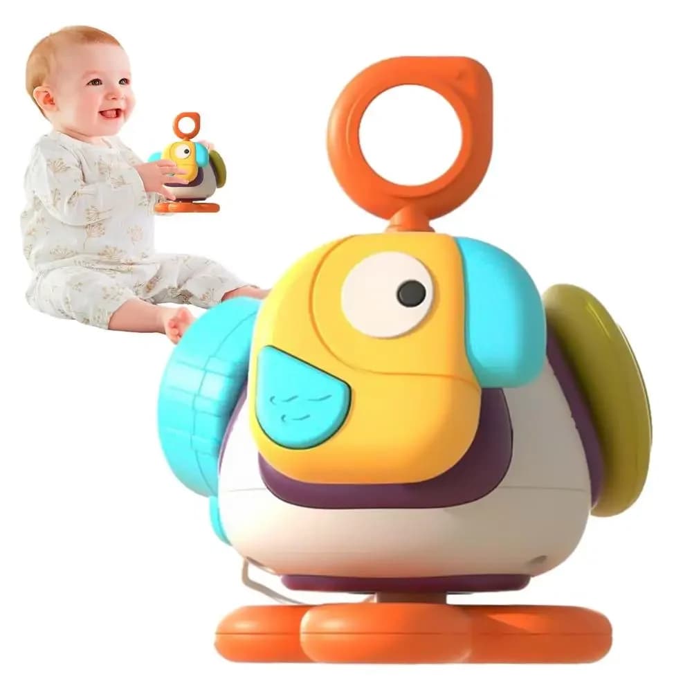 Giocattoli da viaggio cubo sensoriale per bambini con bottoni agitarsi giocattoli educativi in età prescolare giochi giocattoli Montesori per bambini regalo per ragazzi e ragazze