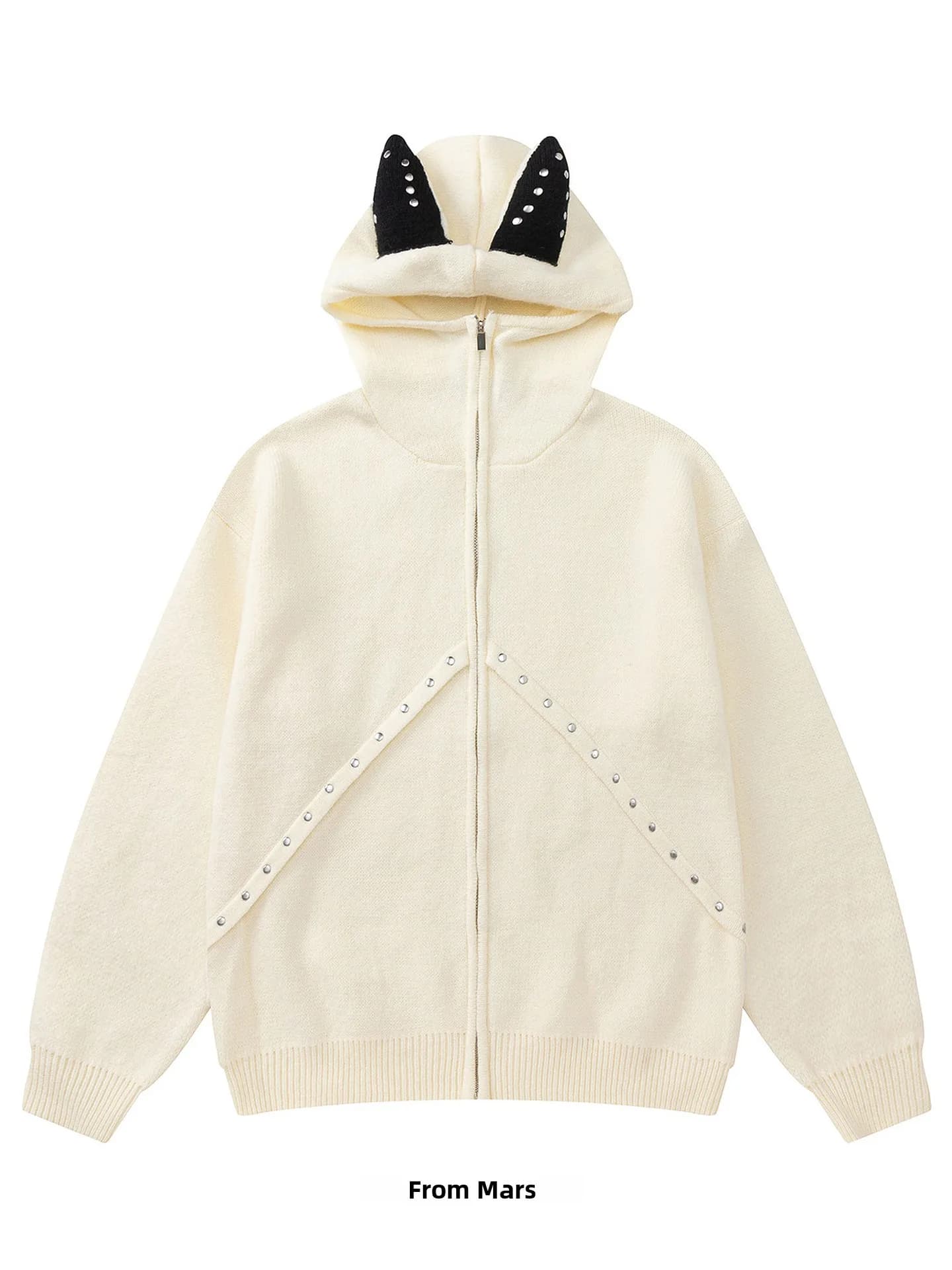 Felpa con Cappuccio e Zip in Maglia Street Sle Simple Haome, Unisex, Casual, Comoda e Calda