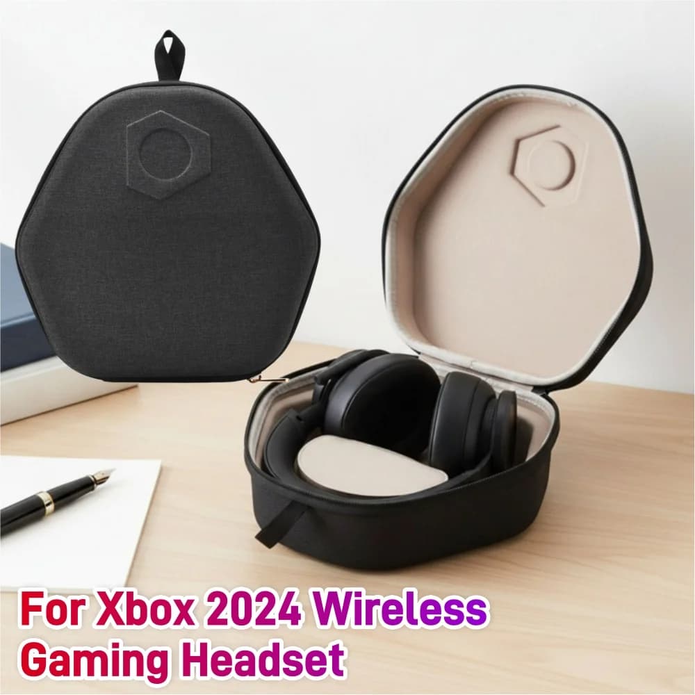 Hard EVA headphone scratch case, waterproof protective bag for Xbox 2024 wireless earphone accessories