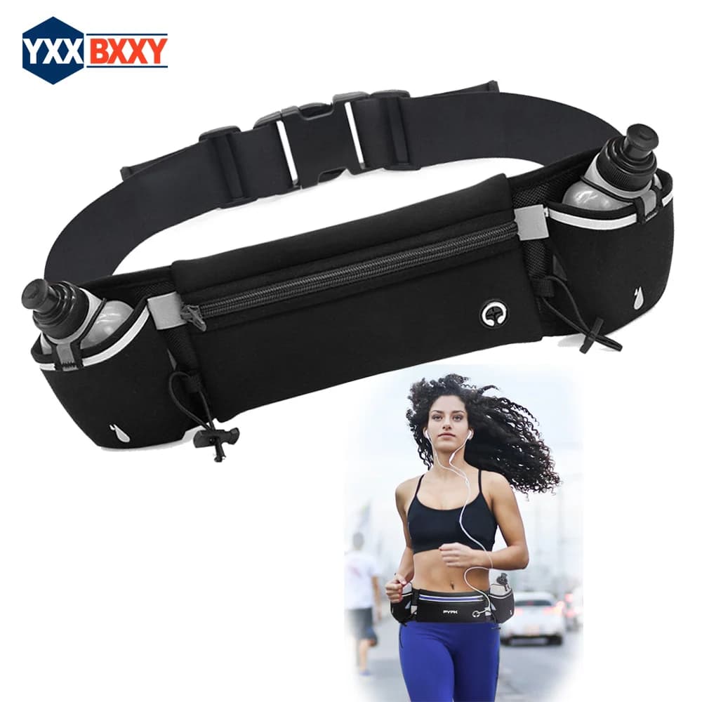 1 racing belt for hydration with water bottle for men and women – Running belt, water resistant suitable for all phones